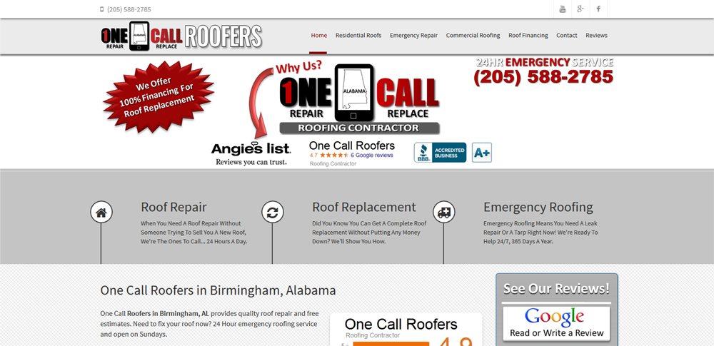 roofers website design