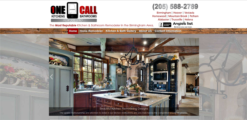 kitchen & bath website design