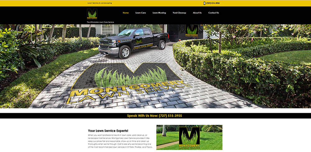 lawn service website design