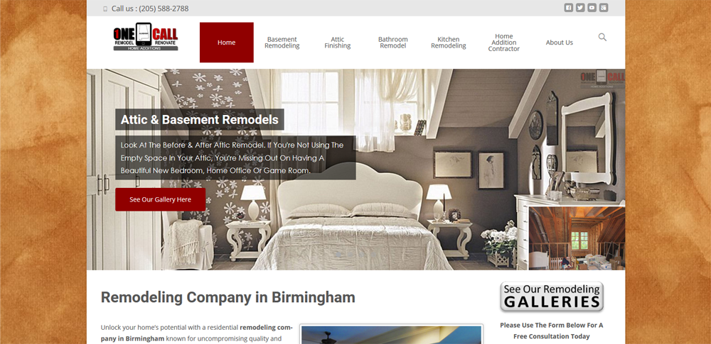 remodeling website design