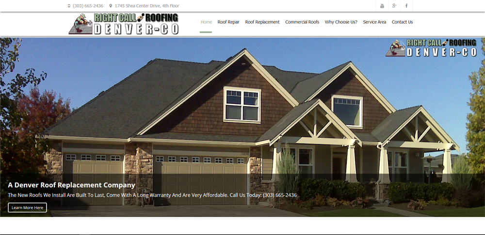 roofing website design 2