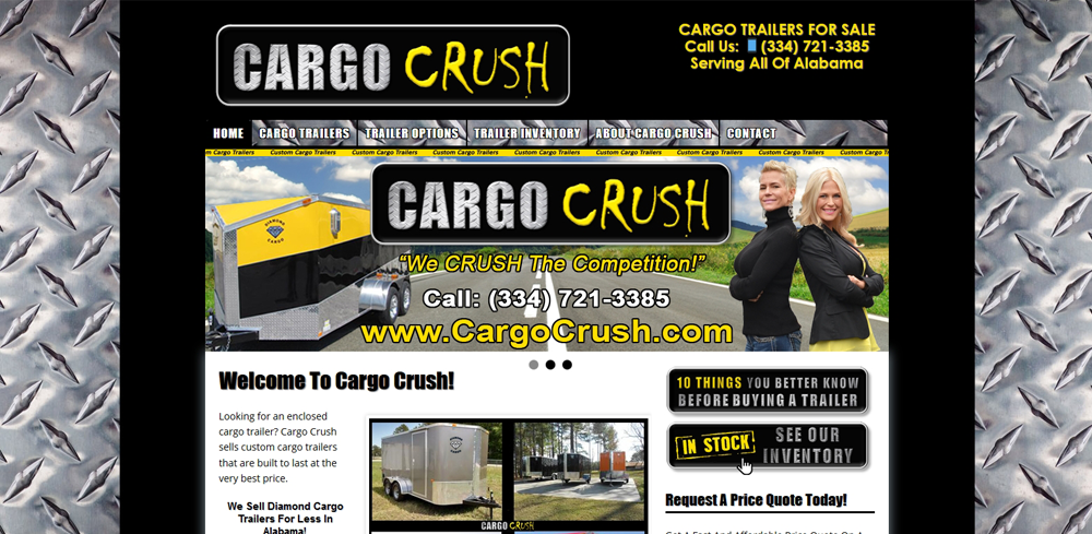 cargo trailer web development
